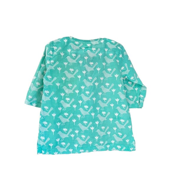 Good Earth Gumdrops Organic Indian Cotton Tunic Top Coverup Girls 3/4 Yrs Mint - Picture 4 of 5